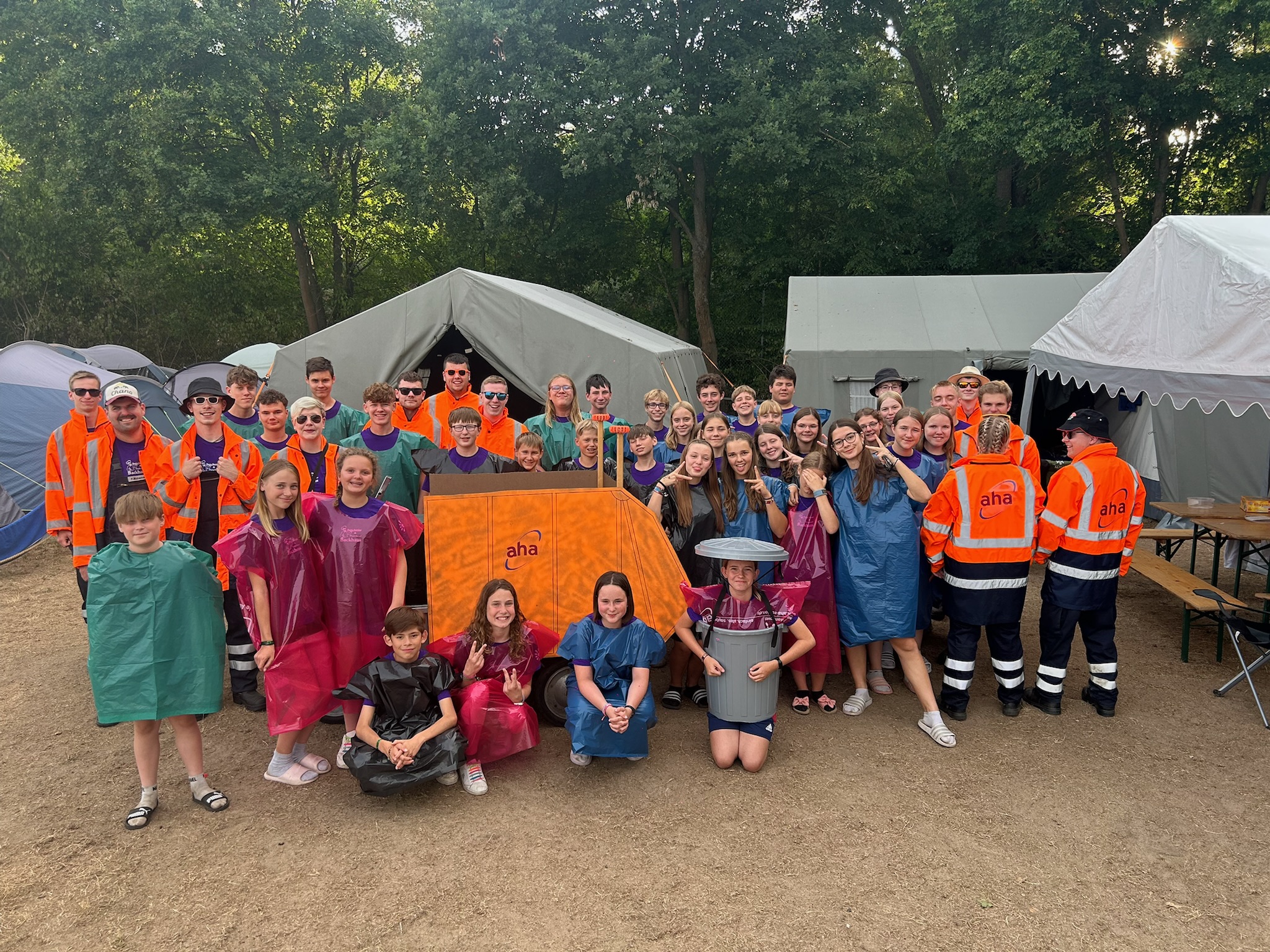 Jugendfeuerwehr beim Sommerzeltlager