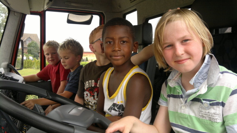 Besuch der Drehleiter, 18.08.2011, Bild 2