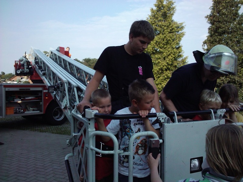 Besuch der Drehleiter, 18.08.2011, Bild 9